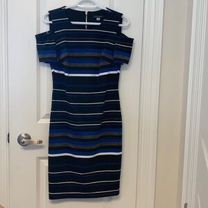 Tommy Hilfiger off the shoulder striped dress